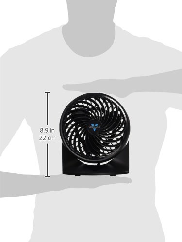 Vornado 133 Small Room Air Circulator Fan, 2 Speeds, Adjustable Head, Table Fan for Desk, Nightstand, Black - Image 8