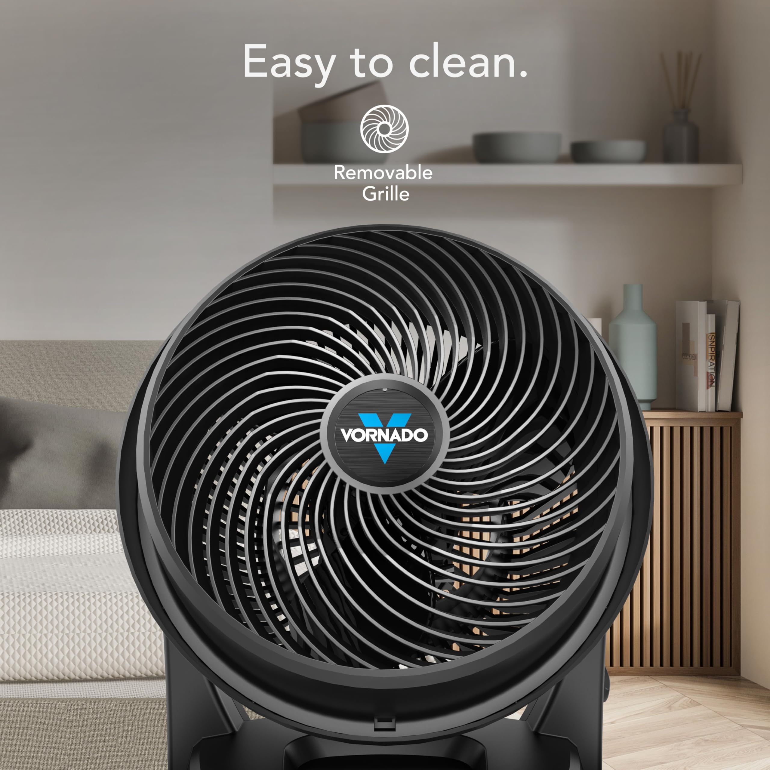 Vornado 630 Mid-Size Whole Room Air Circulator, 3-Speed, Floor Fan for Bedroom, Office, Home, Adjustable Tilt Head, 9 in, Quiet Cooling, Large Electric Fan, Black - Image 5