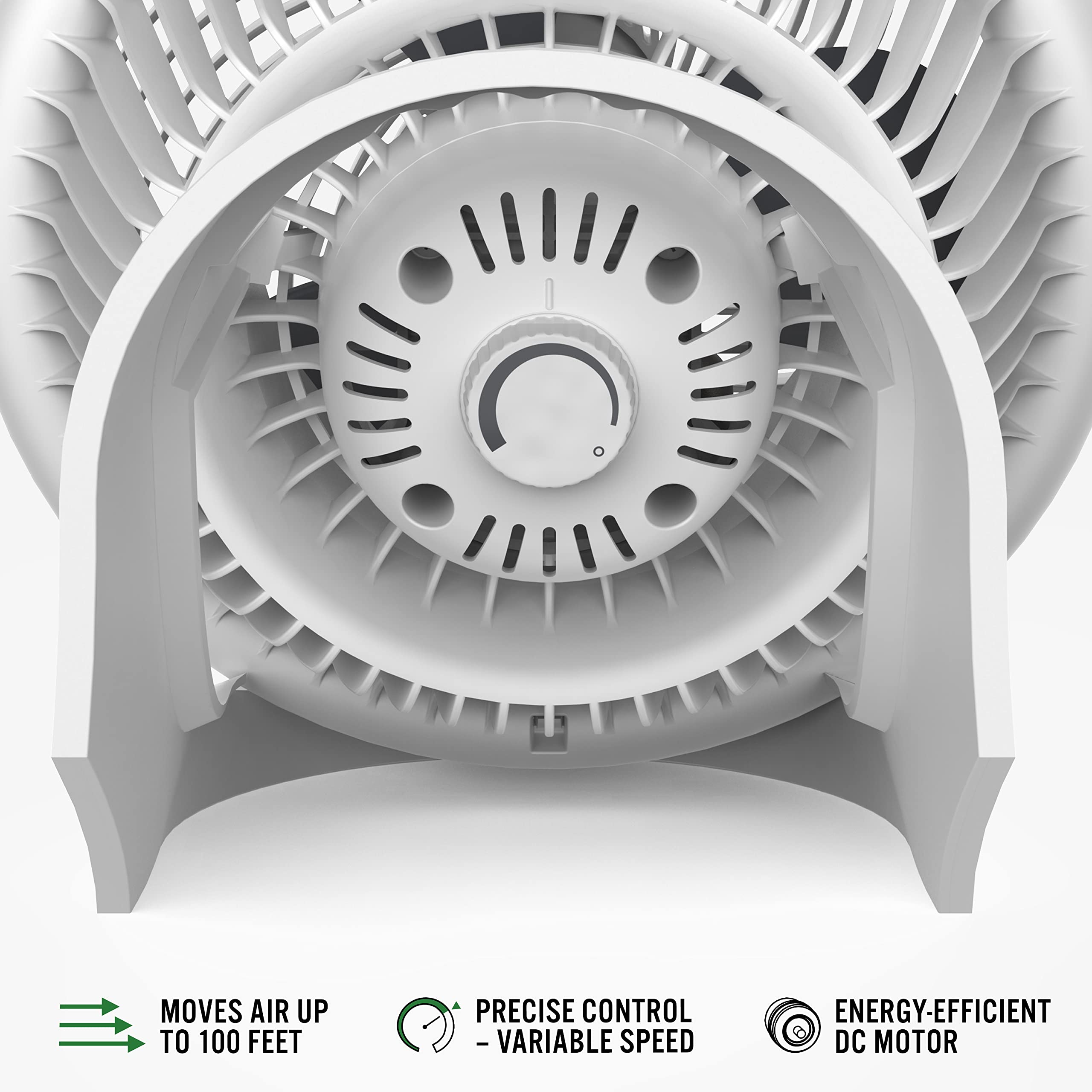 Vornado 733DC Whole Room Energy Smart Air Circulator Fan, Made in USA, Variable Speed Control, White, Large - Image 3