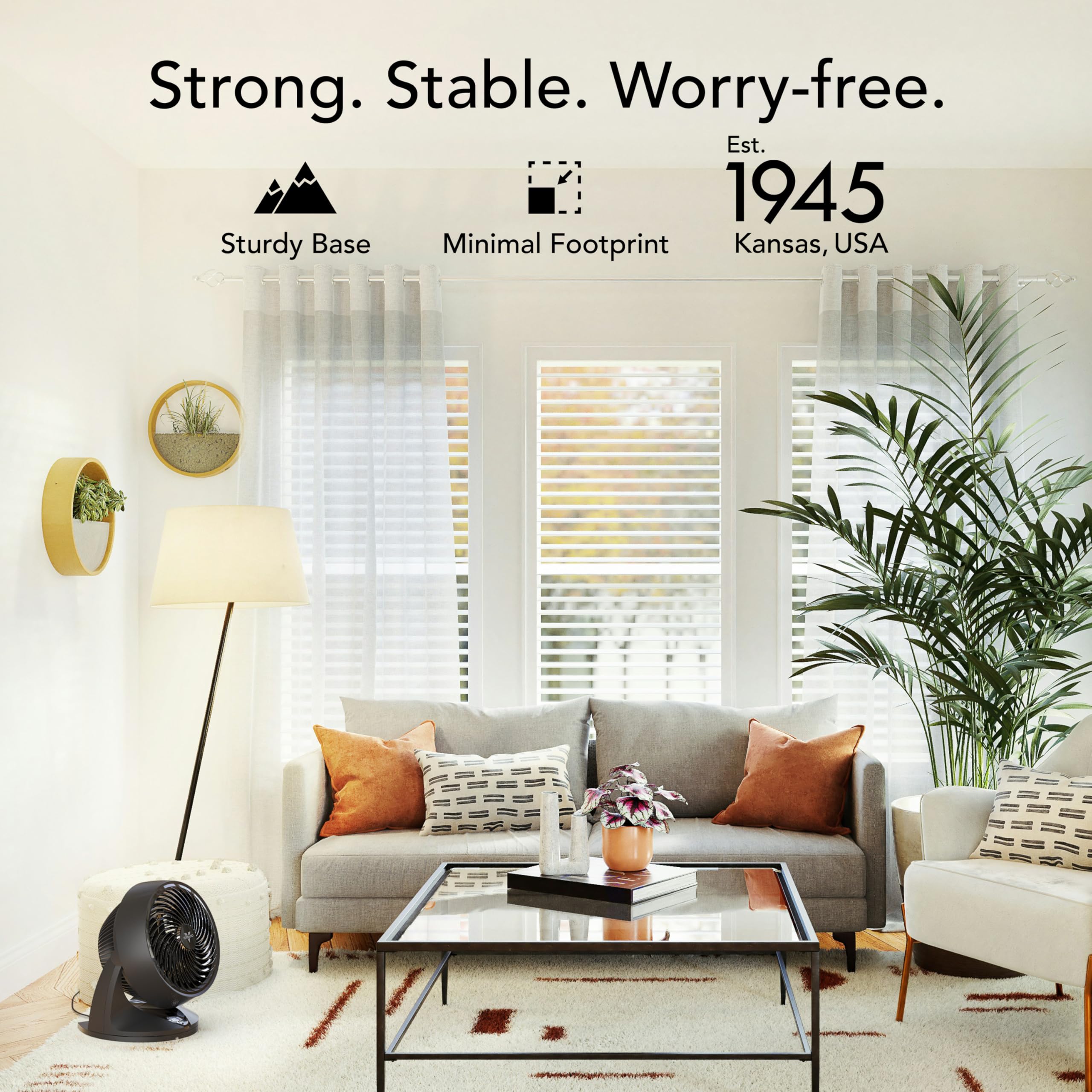 Vornado 753 OSC Whole Room Air Circulator Fan with Oscillation, Included Remote, Auto Mode, Aromatherapy with Included Scent Pads, 3 Speeds, Easy-Clean Removable Grille, Powerful Airflow, Black - Image 6