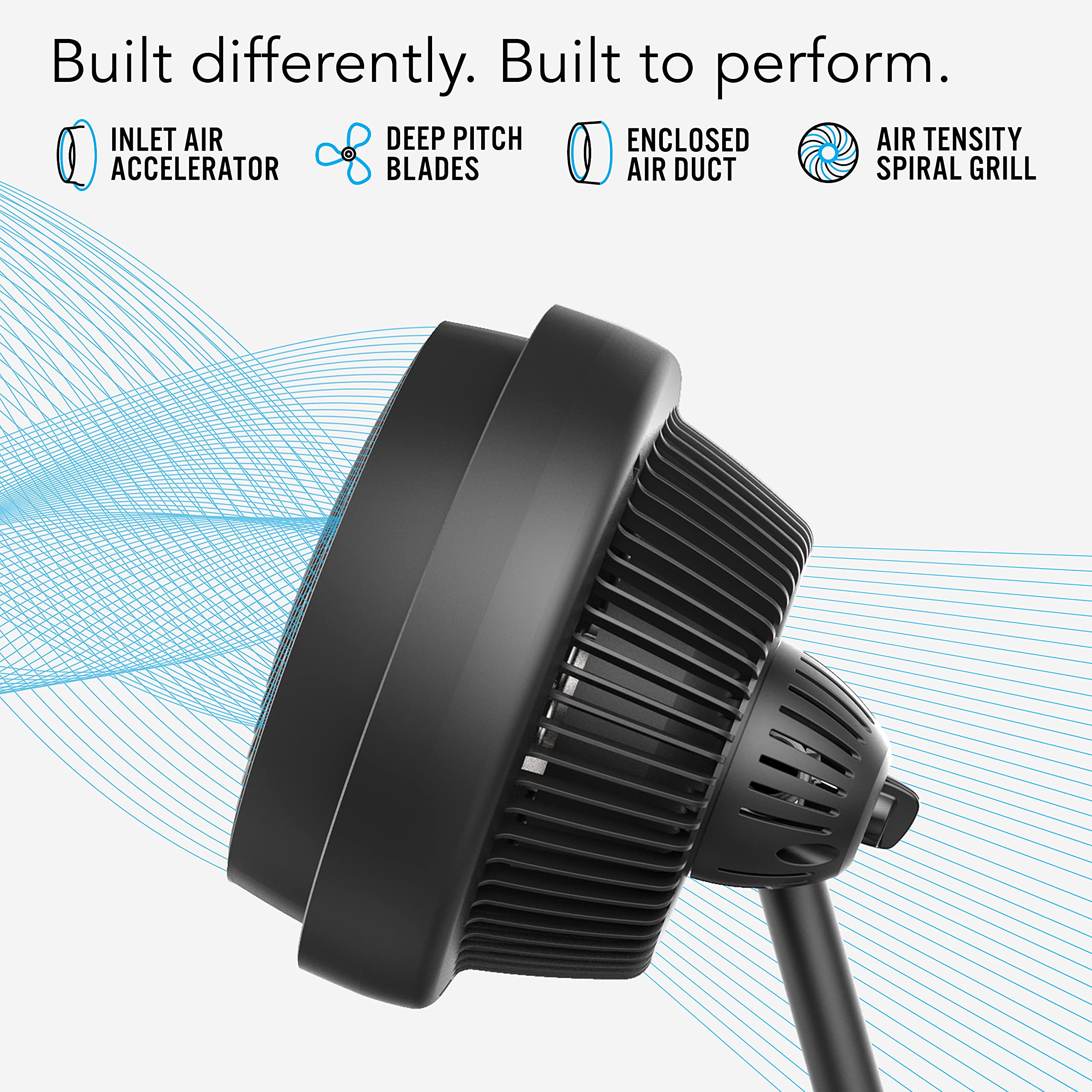 Vornado 783 Full-Size Whole Room Air Circulator Fan, Adjustable Height, 3 Speeds, Tilt Head, Removable Grill, Moves Air 100 Feet, Pedestal Fan for Home, Office, Bedroom, Black - Image 3