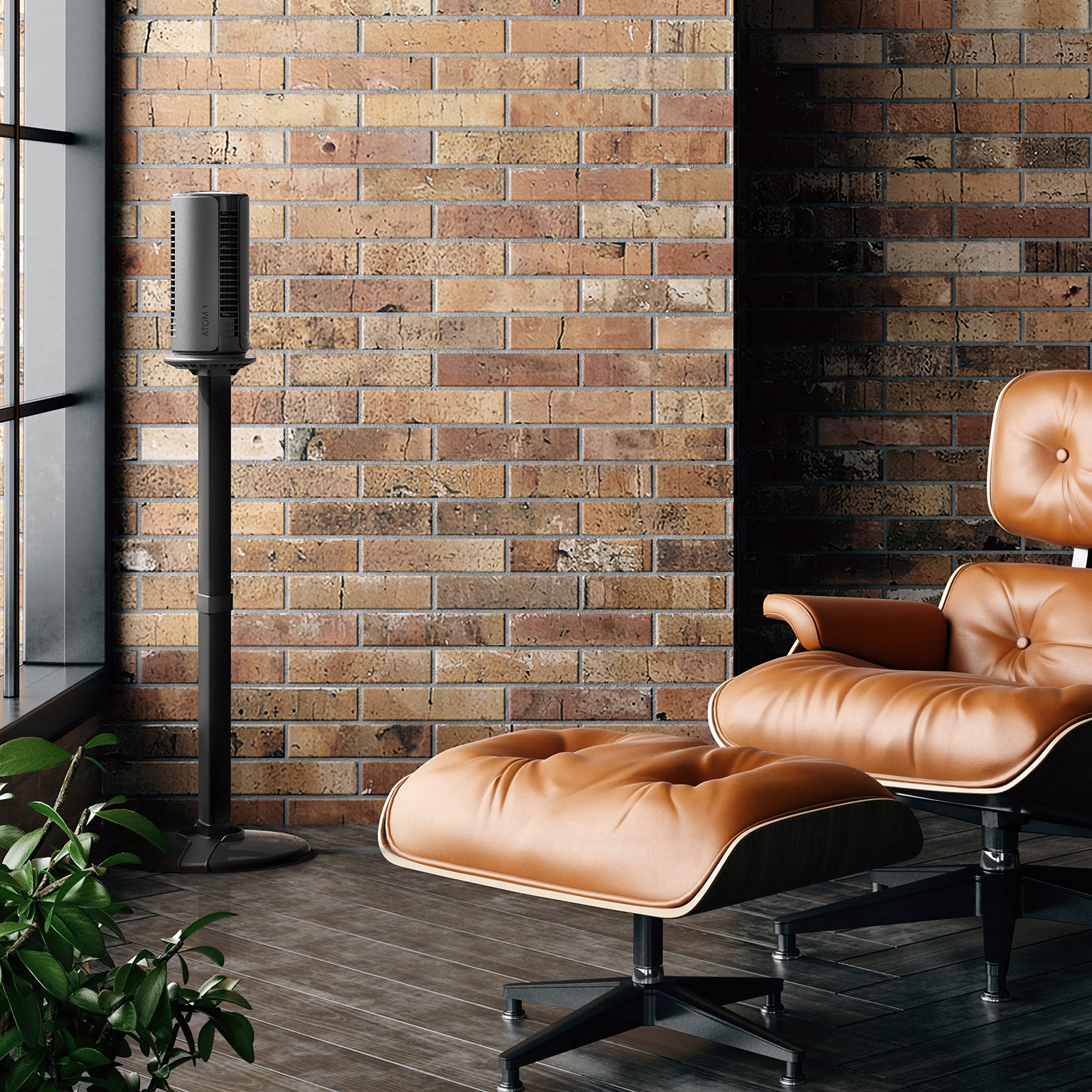 Vornado ATOM 1S Compact Oscillating Tower Fan with Removable Stand, 40" tall, 4 Speeds , Black - Image 7