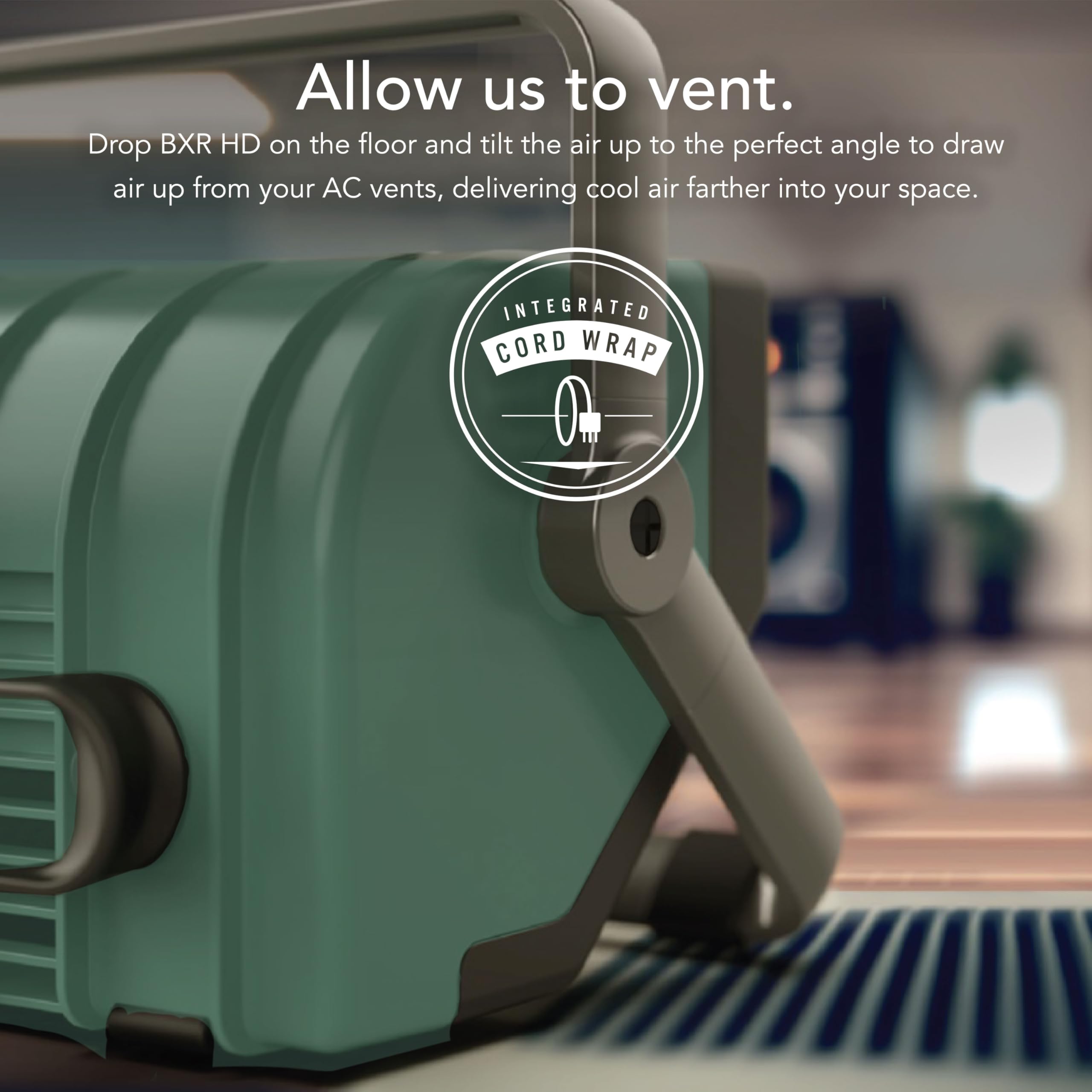 Vornado BXR HD Heavy Duty Air Circulator, 3-Speed High Velocity Powerful Shop Blower Fan, Multidirectional and Multipurpose Electric Air Mover, High-Impact Case with 8ft Cord - Image 6