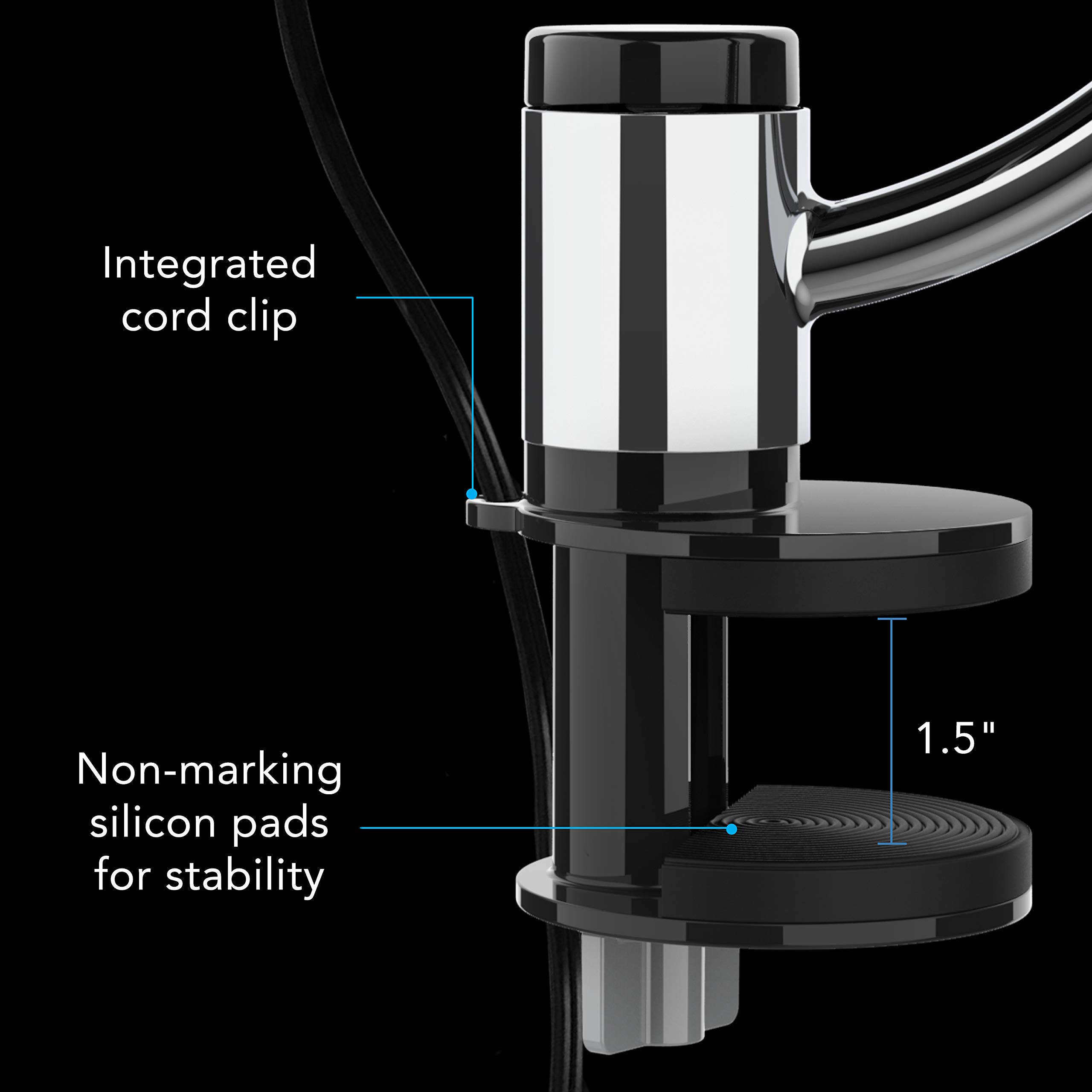 Vornado Pivot3 Clip Personal Air Circulator Fan with Multi-Surface Clip, Quiet Portable Fan for Office or Bedroom, 3 Speeds, Black - Image 4