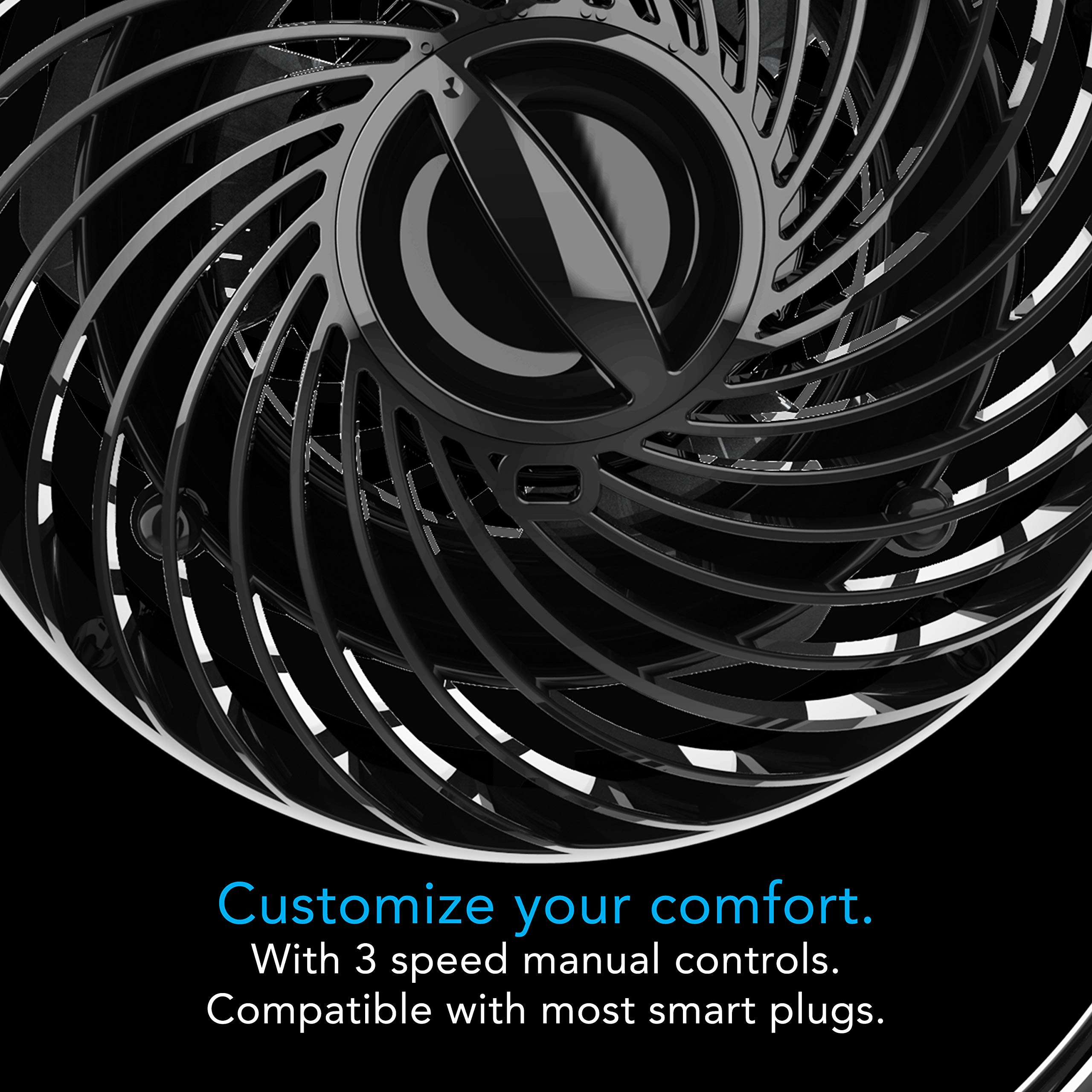 Vornado Pivot3 Clip Personal Air Circulator Fan with Multi-Surface Clip, Quiet Portable Fan for Office or Bedroom, 3 Speeds, Black - Image 5