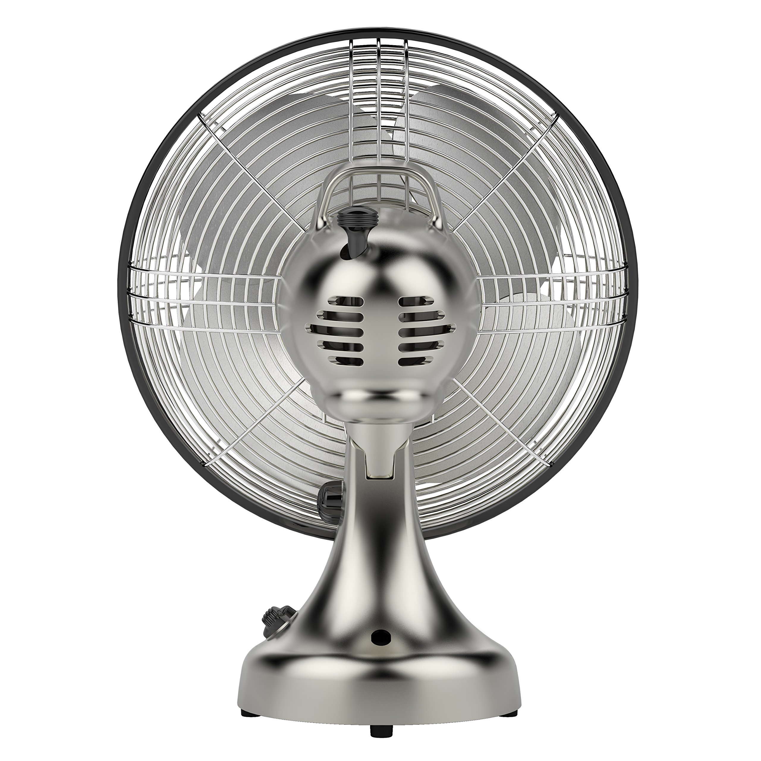 Vornado Silver Swan Vintage Oscillating Fan, Brushed Nickel - Image 4