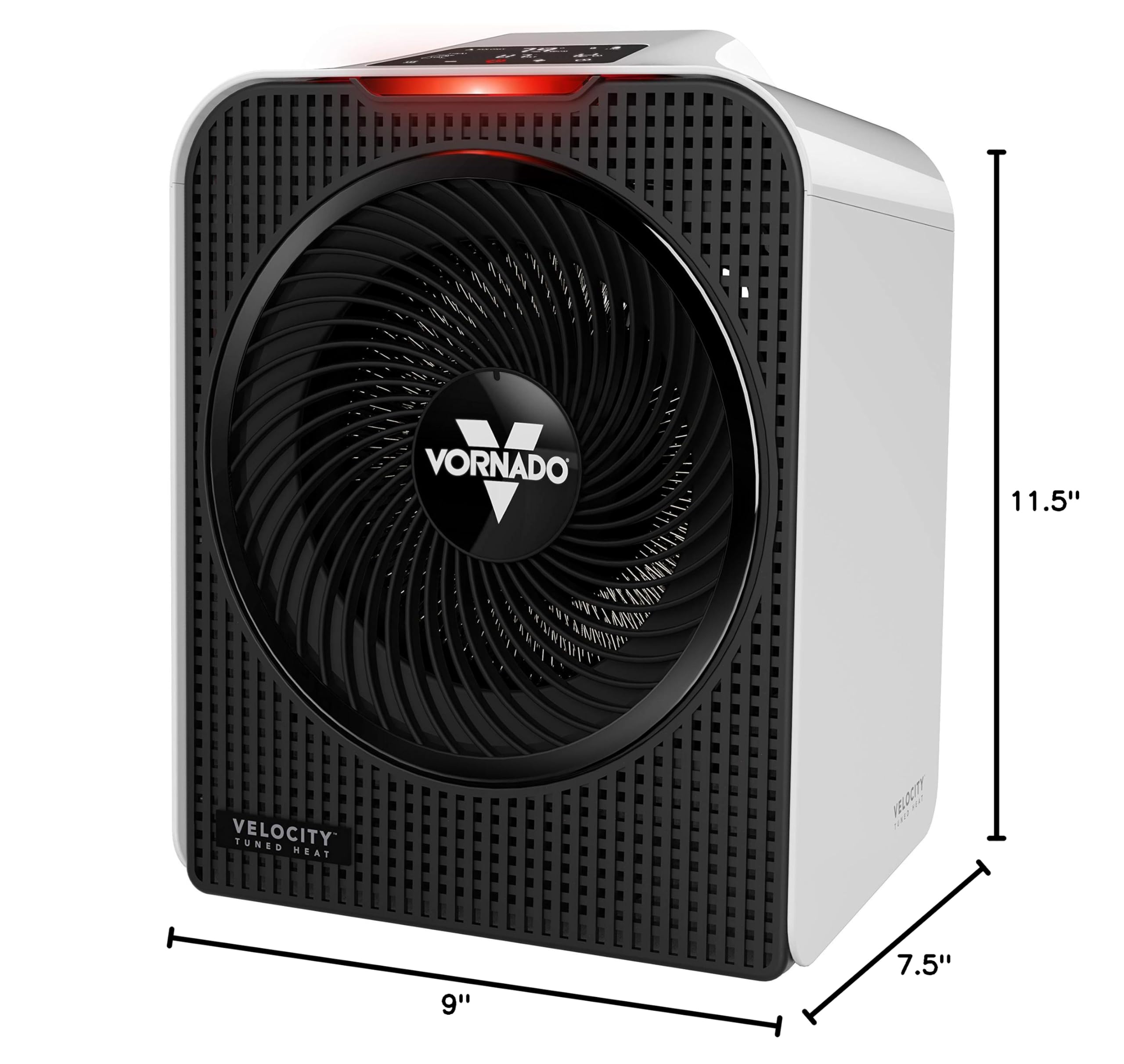 Vornado Velocity 5 Whole Room Space Heater with Auto Climate Control, Timer, and Safety Features, White, Large - Image 7