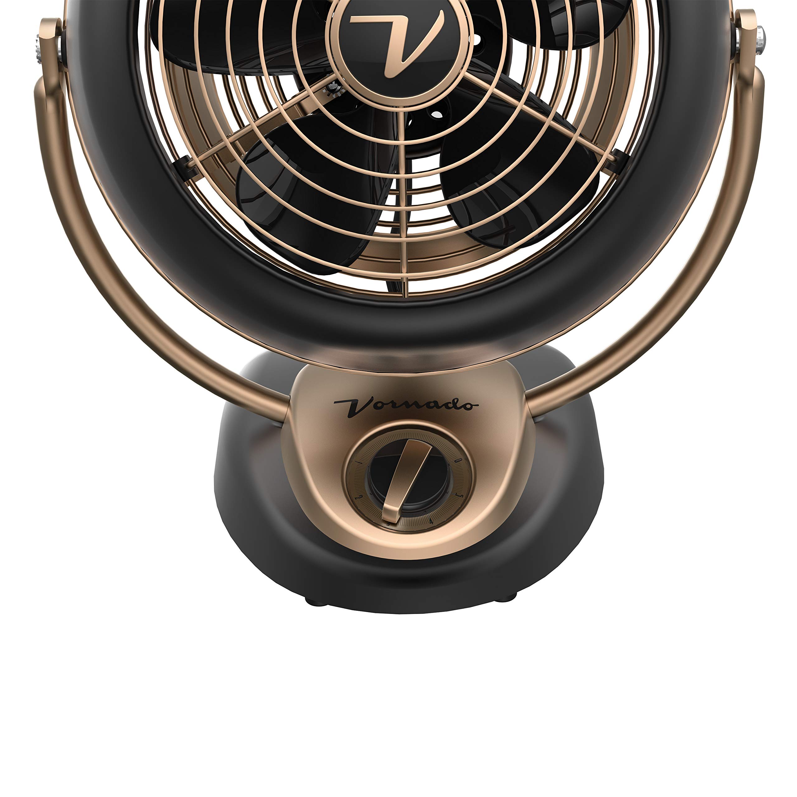 Vornado VFAN™ Vintage Air Circulator Fan, 3-Speed, Metal, Desktop Table Fan for Bedroom, Office, Cooling, with Adjustable Tilt Multi-Directional Airflow, Retro Design, Gunmetal - Image 3