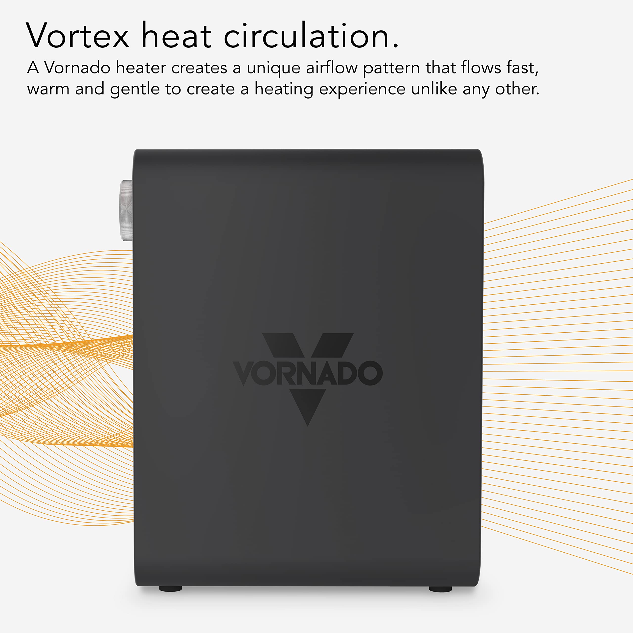 Vornado VMH300 Whole Room Metal Heater with 2 Heat Settings and Adjustable Thermostat, Storm Gray - Image 4