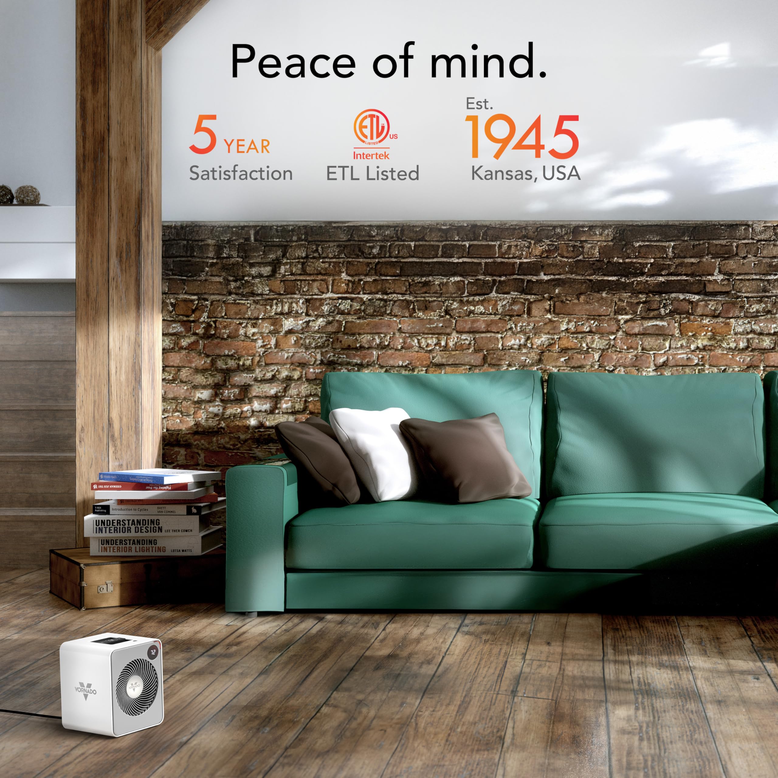 Vornado VMHi500 (2025) Whole Room Metal Space Heater, Digital Thermostat, Remote Control, Auto-Climate Control, 12-Hour Timer, Vortex Heat Circulation, Heater for Bedroom and Home, White - Image 6