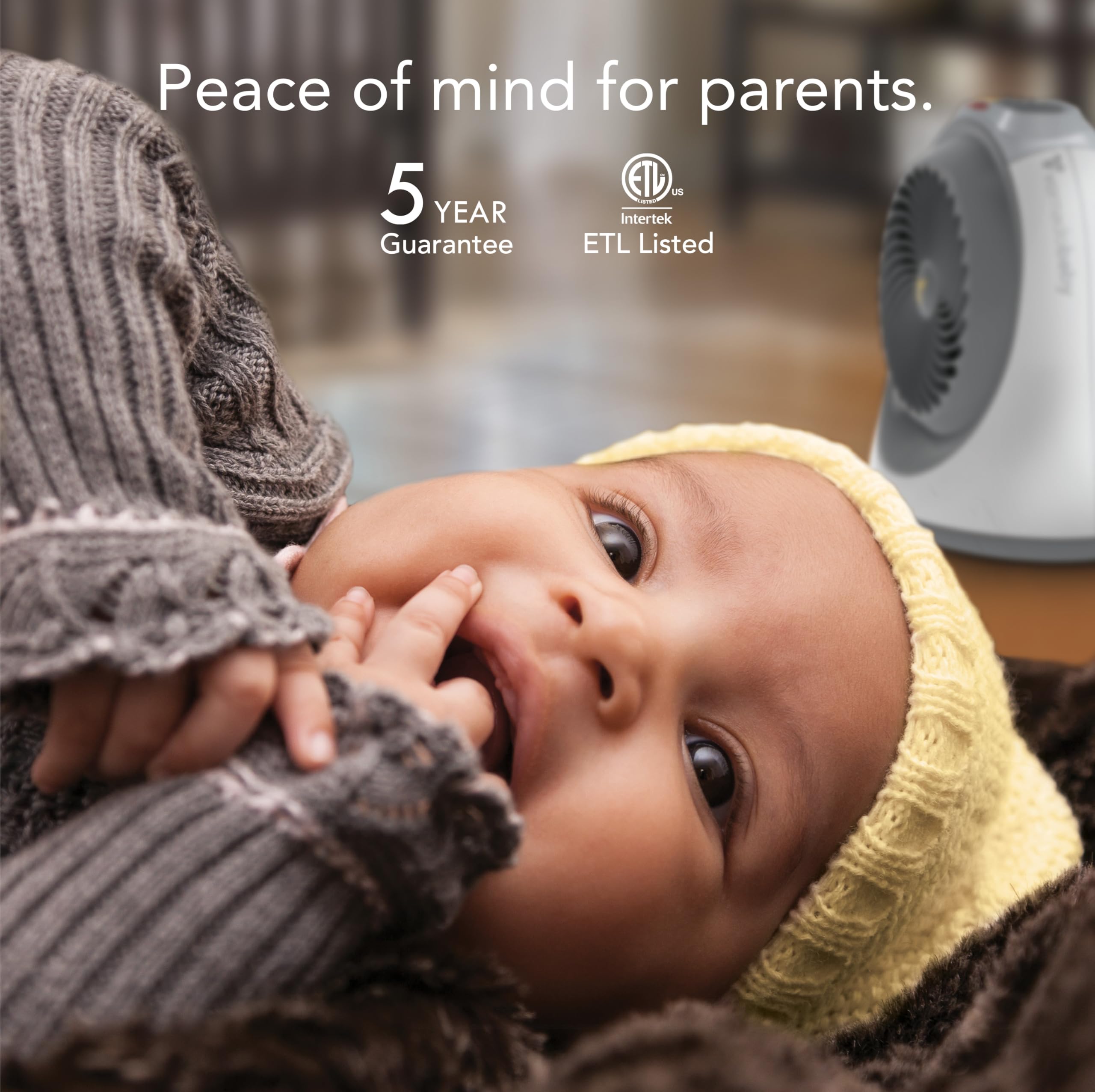 Vornadobaby Tempa Nursery Space Heater, Electric Space Heater for Baby with Locking Controls, Tipover Protection, Safety Shutoff, Hidden Cord Storage, Adjustable Thermostat - Image 6